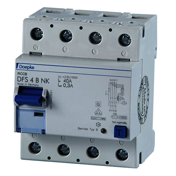 DFS4 Jordfeilbryter 63A - 4P 30mA, type B NK
