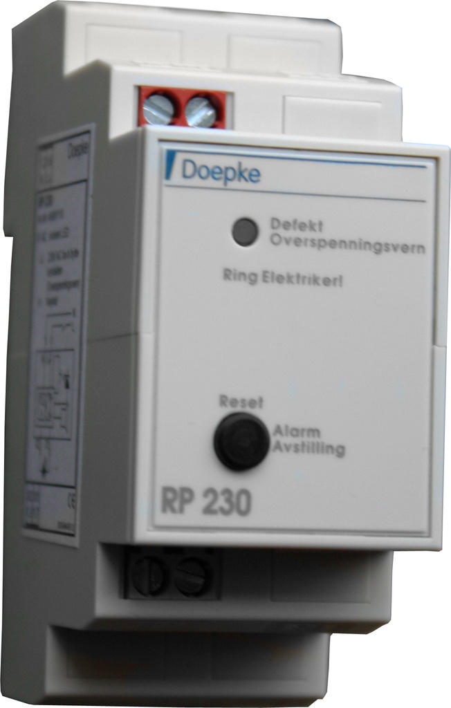 RP230 varslingspanel overspenningsvern 2modul DIN.