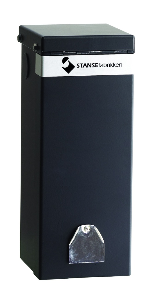 Base vegg 2 stikkontakter 2x16Amp C Kombivern Sort