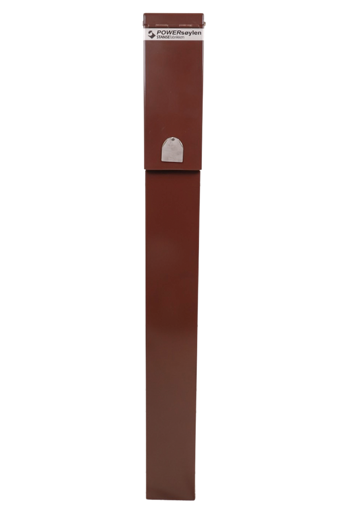 Base søyle 2 stikkontakter 2x16Amp C Kombivern Brun