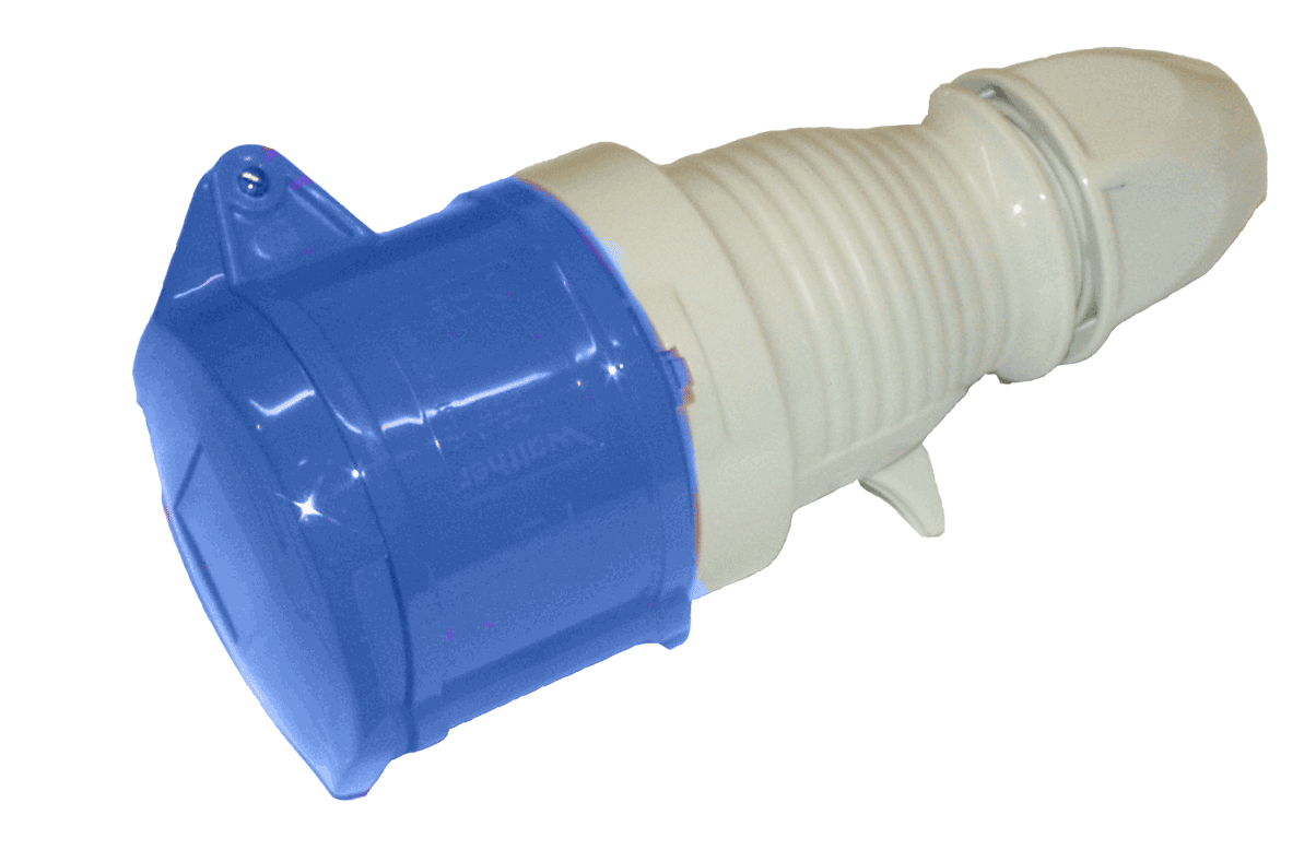Skjøtekontakt 332-6 IP44 400V