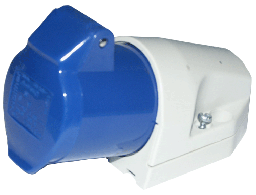 Stikkontakt vegg 216-6 IP44 230V