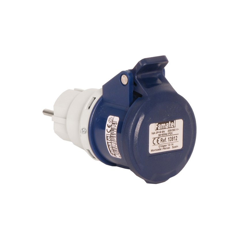 Adapter Schuko 2/16-6 IP40