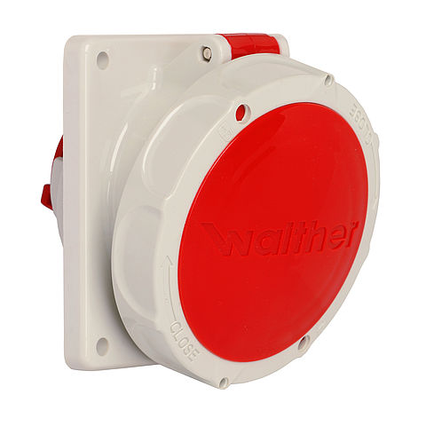Stikkontakt Innfelt skrå 416-6 IP67 400V