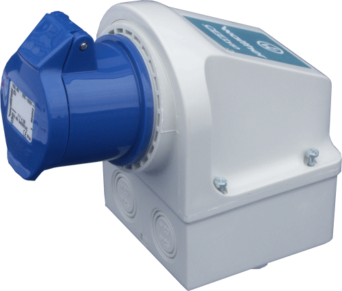 Stikkontakt 316-9 m/gjennomgang IP44