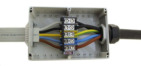 Overgangsboks rund-flatkabel 5G16-25mm² IP65 (489618)