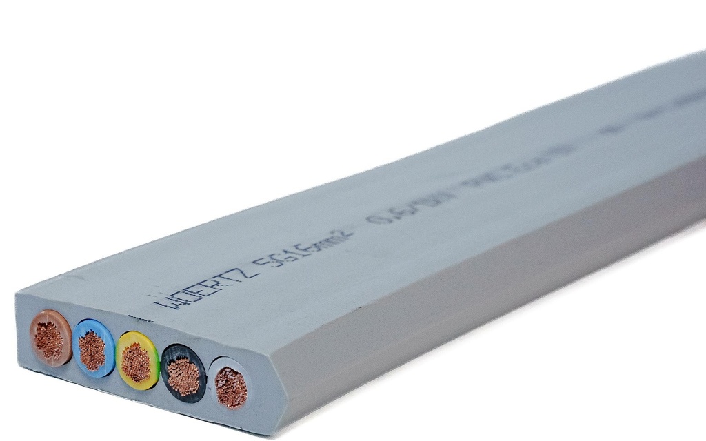 Flatkabel 5G16mm² PVC Grå (49605)