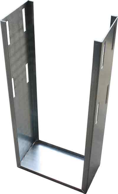 Jordbrakett 1x160A for inntaksskap enkel galvanisert