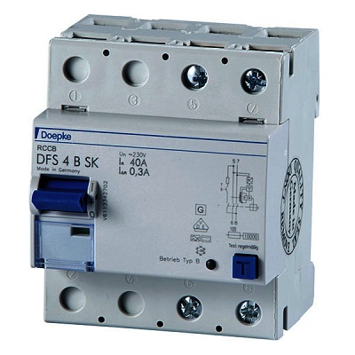 [1604855] DFS4 Jordfeilbryter 40A - 2-pol, 30mA, type B SK