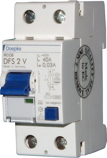 [1604800] DFS2 Jordfeilbryter 63A - 2-pol, 30mA, type A