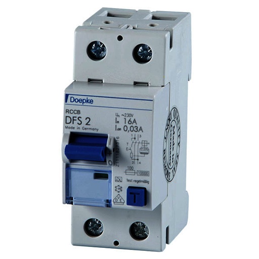 [1606272] DFS2 Jordfeilbryter 40A - 2-pol, 100mA, type A