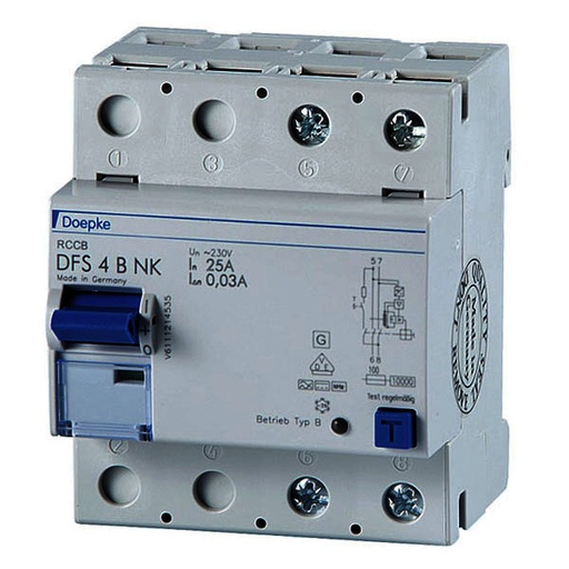 [1604852] DFS4 Jordfeilbryter 25A - 2-pol, 30mA, type B NK