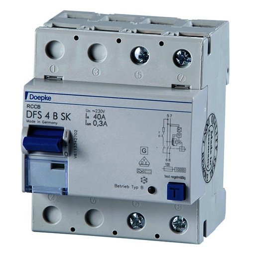 [1604853] DFS4 Jordfeilbryter 25A - 2P 30mA, type B SK