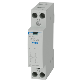 [4101000] HS20-20 Kontaktor 2NO 230V 1 modul DIN