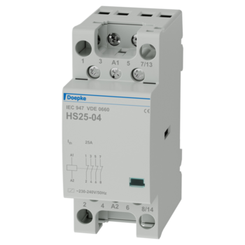 [4101014] HS 25-04 Kontaktor 4NC 230V 2moduler DIN