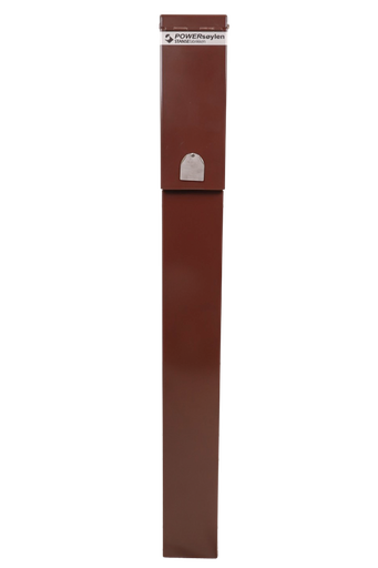 [1584111] Base søyle 2 stikkontakter 2x16Amp C Kombivern Brun