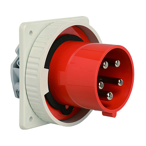 [1500555] Apparatinntak innfelt 4125-6 IP67 400V