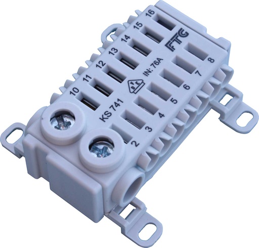 [1204136] Avgreningsklemme 2x25-14x4mm² innstikk grå