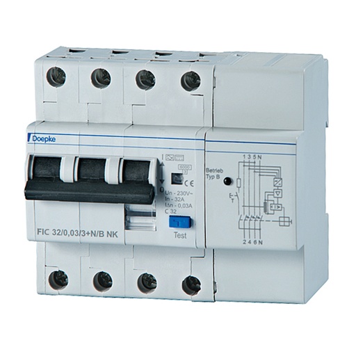 [1604828] Jordfeilautomat 16A C 4P 30mA 6M