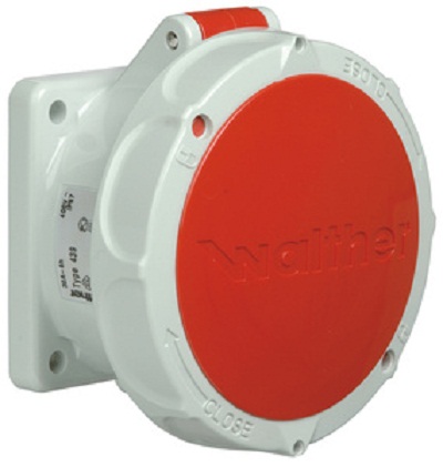 [1500700] Stikkontakt Innfelt rett 463-6 IP67 400V