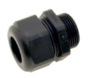 [1583566] Pakknippel M25x1,5 Ø13-18mm Sort (49629SW)