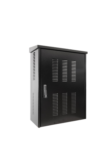 [2410387] Inverterskap 1D Al B80 Sort Komplett 18M