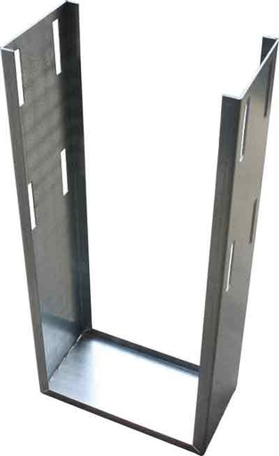 [1700018] Jordbrakett 2x160A for inntaksskap dobbel galvanisert