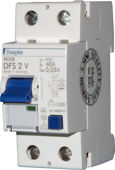 DFS2 Jordfeilbryter 80A - 2-pol, 30mA, type A