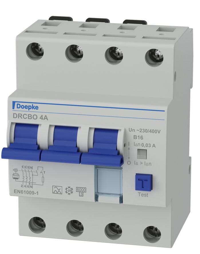Jordfeilautomat FIB4 16A B 4P 30mA 4M