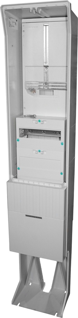 Målerskap Polyester SL162 + 3x12 moduler DIN felt