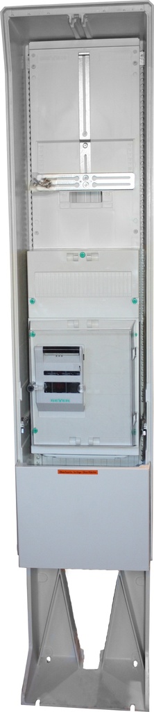 Målerskap polyester SL162 m/ 3p Nh00 +12mod.