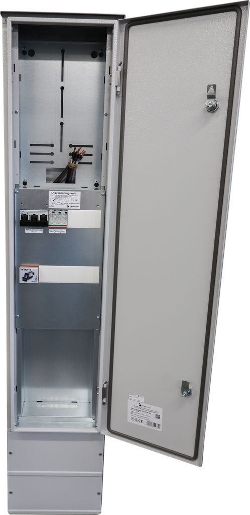 Tilknytningsskap komplett 230V IT 80A Galvlvanisert