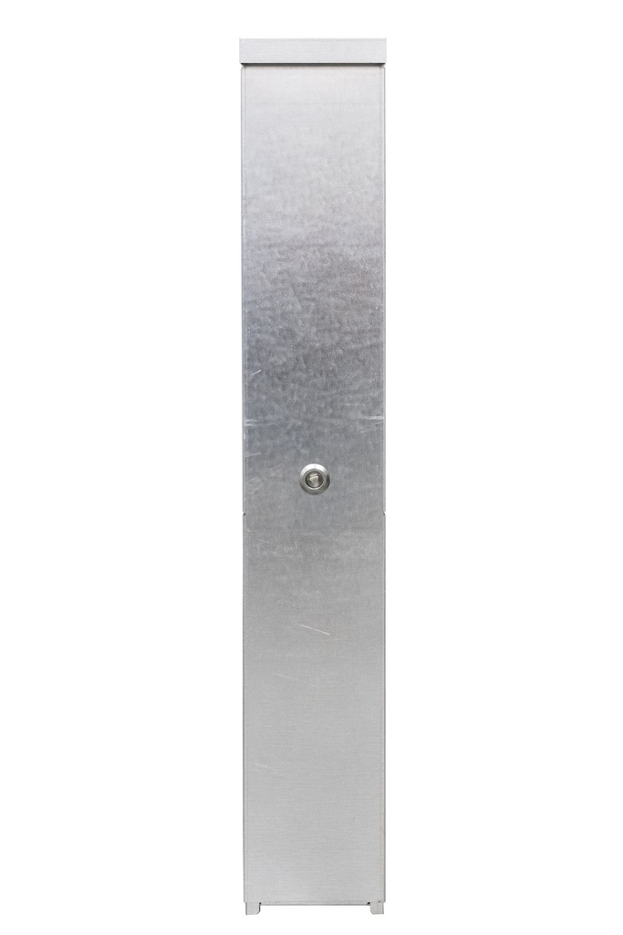Stolpeskap 130x120x800mm galvanisert