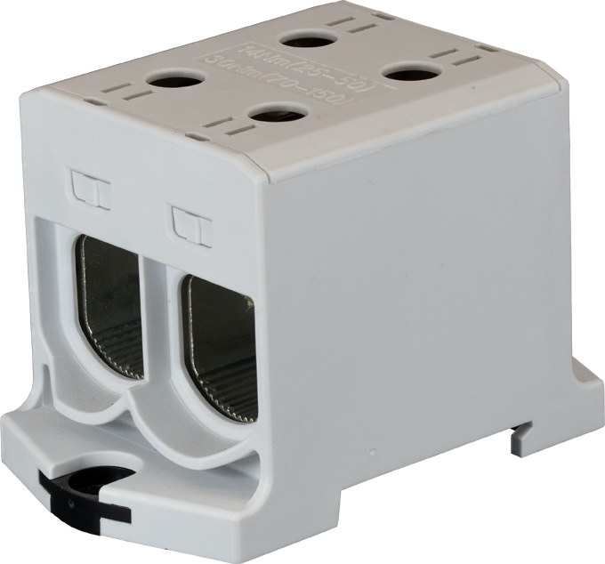 Koblingsklemme 2x150mm² Al/Cu grå