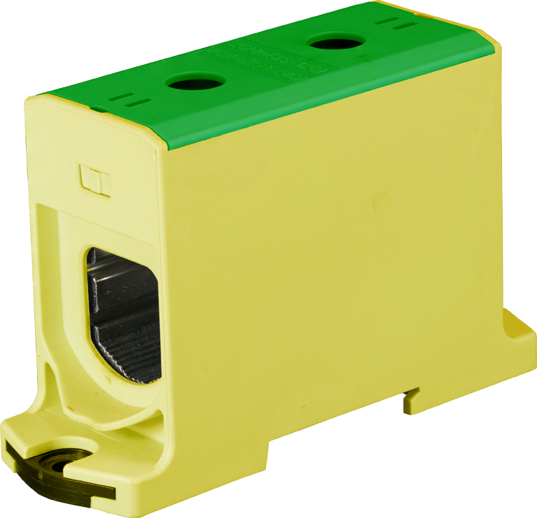 Avgreningsklemme Al/Cu 1x240mm² gul/grønn