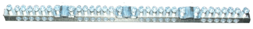Jordskinne V-type 124mm² 12X10mm²
