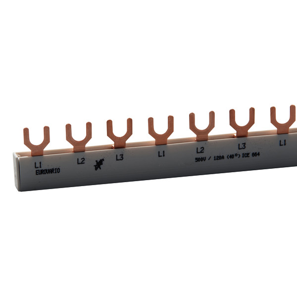 Samleskinne 16modul 3pol (fas) 10mm²