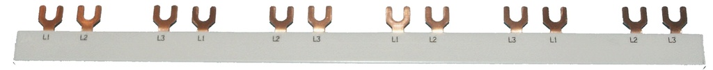 Samleskinne FIB/FIC3 3pol 17,6mm CC 10mm² 1000mm