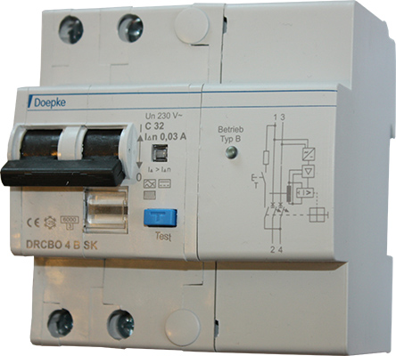 Jordfeilautomat 32A C 2P 30mA 5M