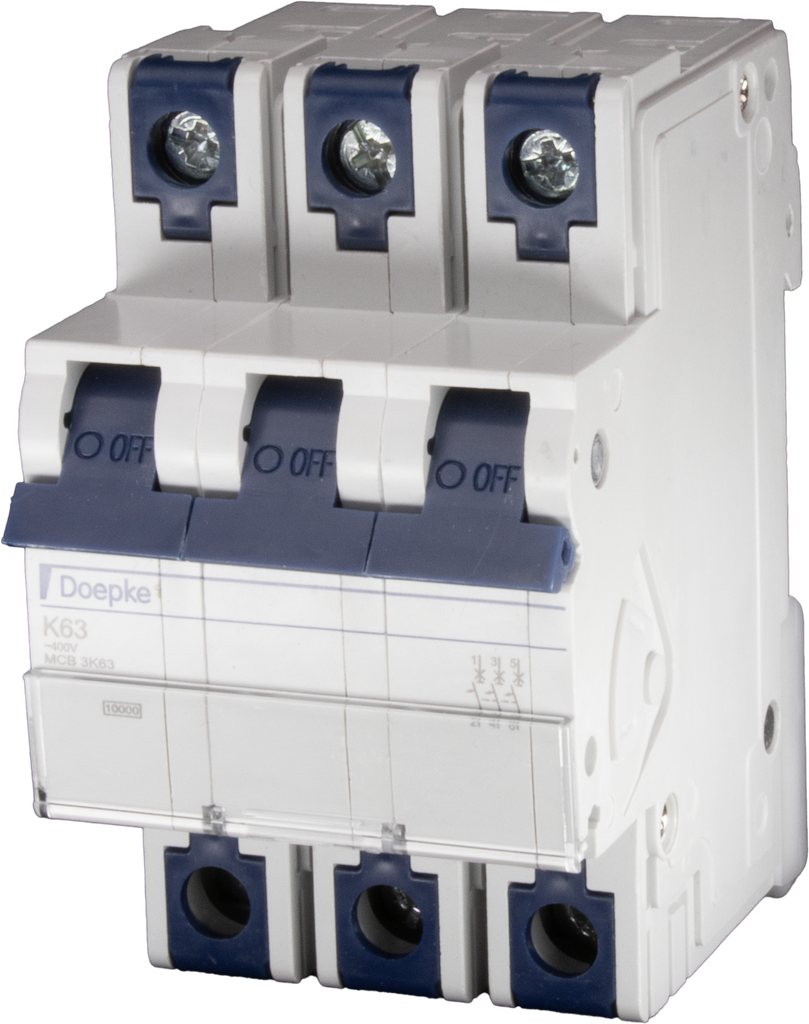 Overbelastningsvern 63Amp 3-pol, 3 moduler