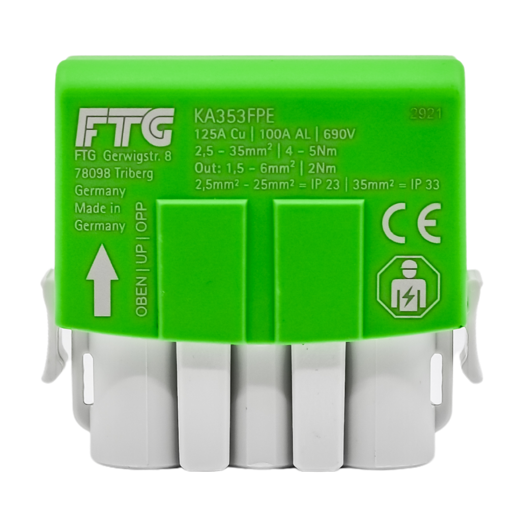 KA353 Koblingsklemme G/G 3x35+1x6 Al/Cu IP33