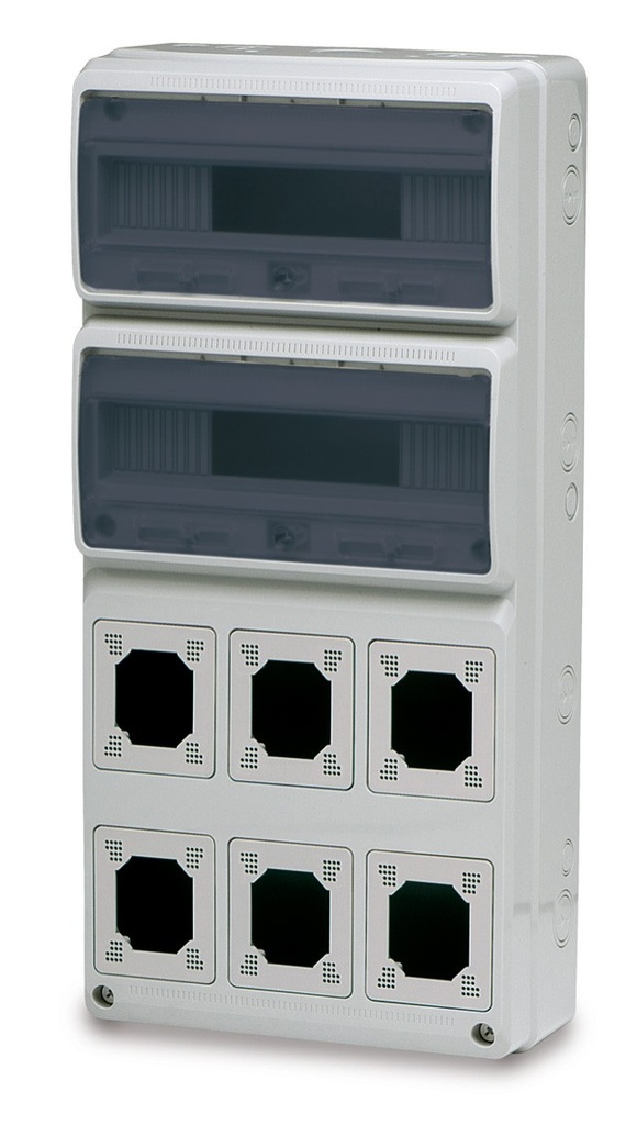 Caja uttaksb. 32mod. 6 uttak IP65
