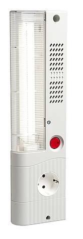 Lampe m/schuko og bryter magnetisk