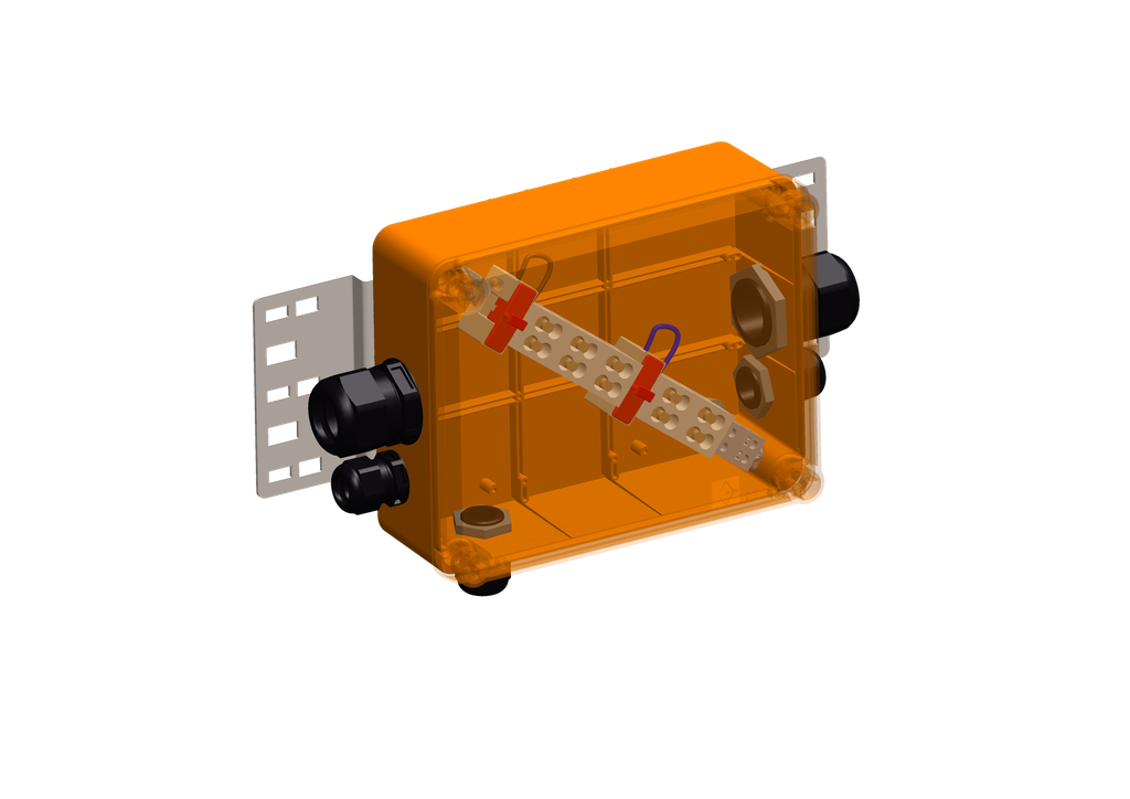 FP Brannboks IP66 5x16+2x6mm² 2xM40+3xM25