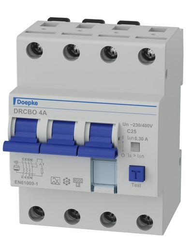 [1615013] Jordfeilautomat FIC4 25A C 4P 300mA 4M