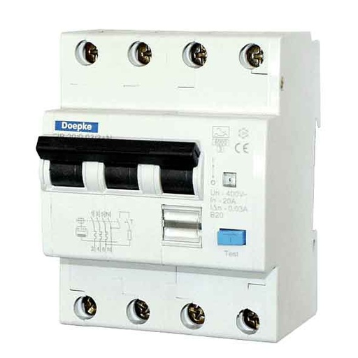 [1615019] Jordfeilautomat FID4 16A D 4P 30mA 4M