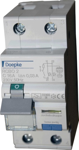 [1669603] Jordfeilautomat FIB2 16A B 2P 30mA 2M