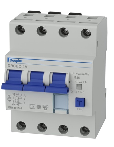 [1615004] Jordfeilautomat FIB4 25A B 4P 300mA 4M
