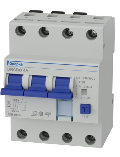 [1606233] Jordfeilautomat FIB4 20A B 4P 30mA 4M