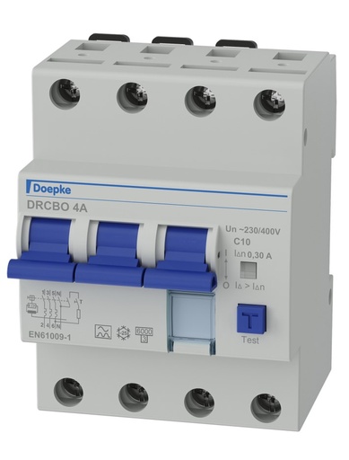 [1615009] Jordfeilautomat FIC4 10A C 4P 300mA 4M